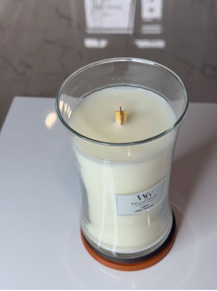 Свічка WoodWick (610 гр, аромат Linen) 234 фото