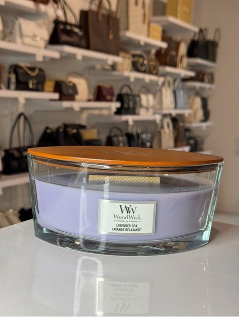 Свічка WoodWick (аромат Lavender Spa) 453 грн 385 фото