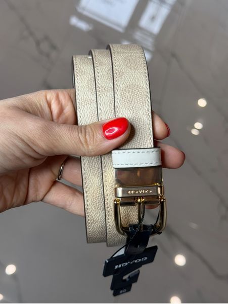 Ремінь Coach двосторонній жіночий 262 фото